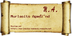 Murlasits Agmánd névjegykártya